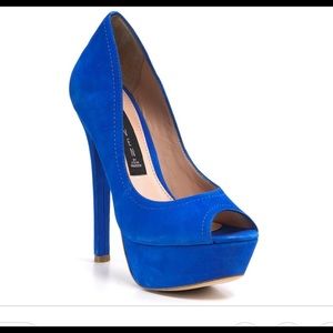 Steve Madden Altetude blue nubuck Sz 10